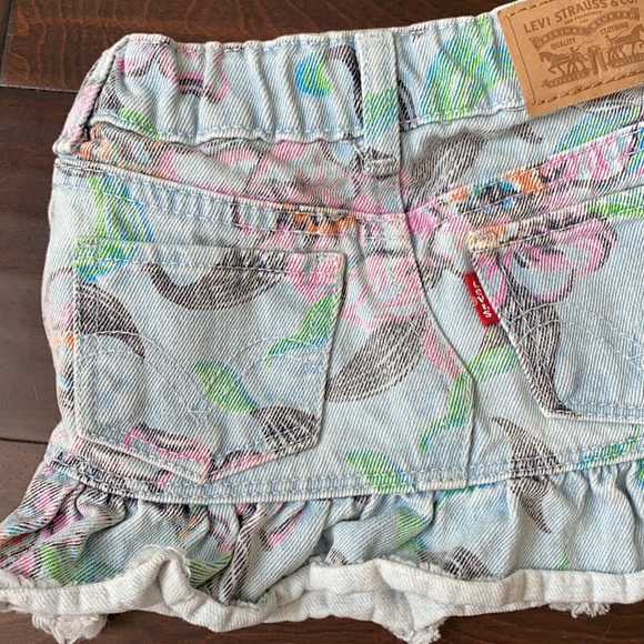Levi Strauss Denim Skirt - floral print - Picture 11 of 14